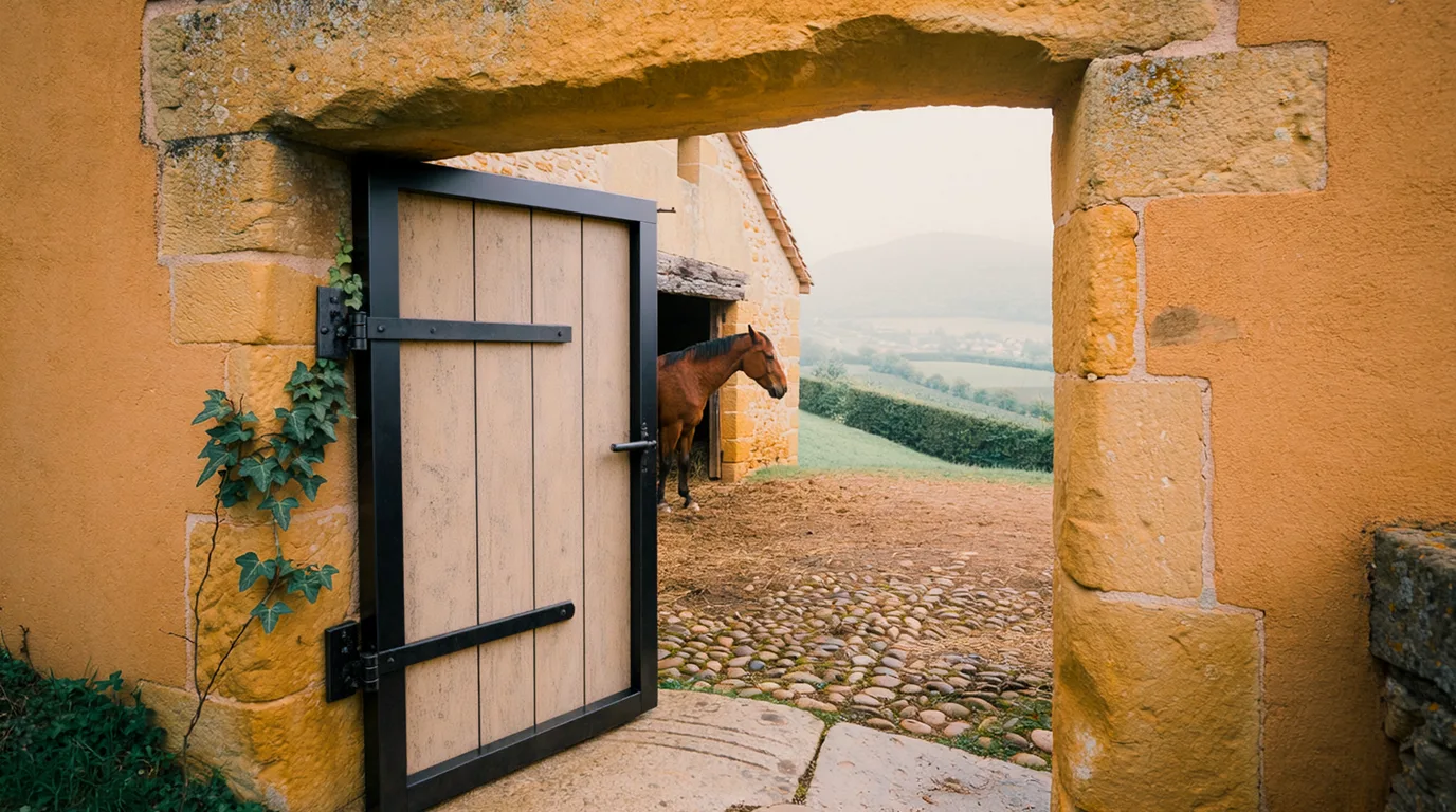 Entrée, Haras des Guérets, centre équestre à Romans-sur-Isère